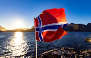 Norway Flag. Beautiful Nature Norway natural landscape