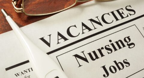 newspaper with vacancies for working as a nurse in Norway