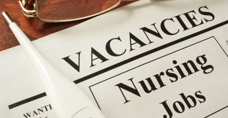 newspaper with vacancies for working as a nurse in Norway